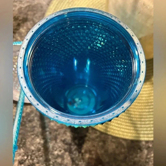 NWT Starbucks Limited Edition Summer 2023 Teal Studded Tumbler, 16oz - Picture 6 of 7
